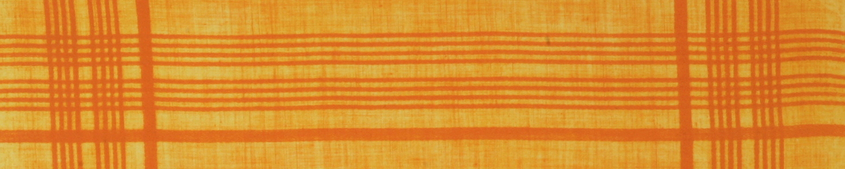Orange hankerchief with grid patterns